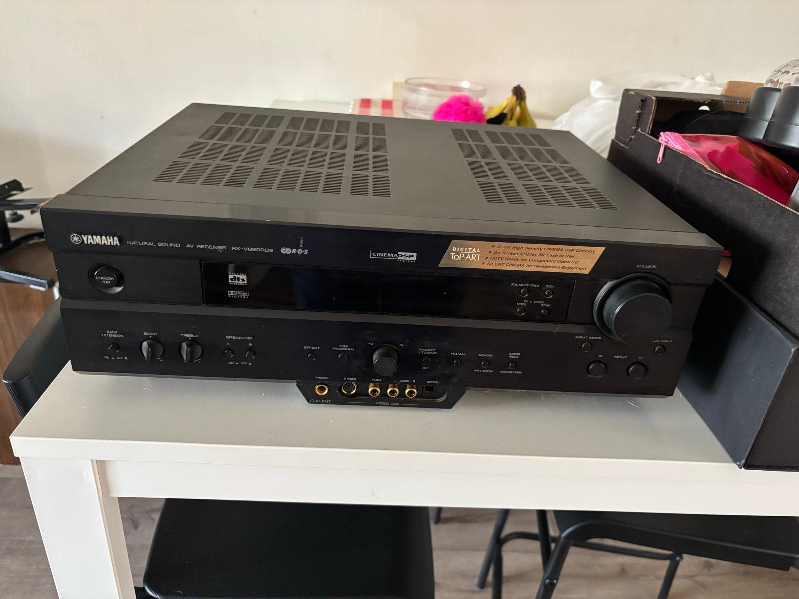Yamaha RX-V620RDS AV Receiver - Topkwaliteit Versterker, Ophalen, Gebruikt, Yamaha, 60 tot 120 watt