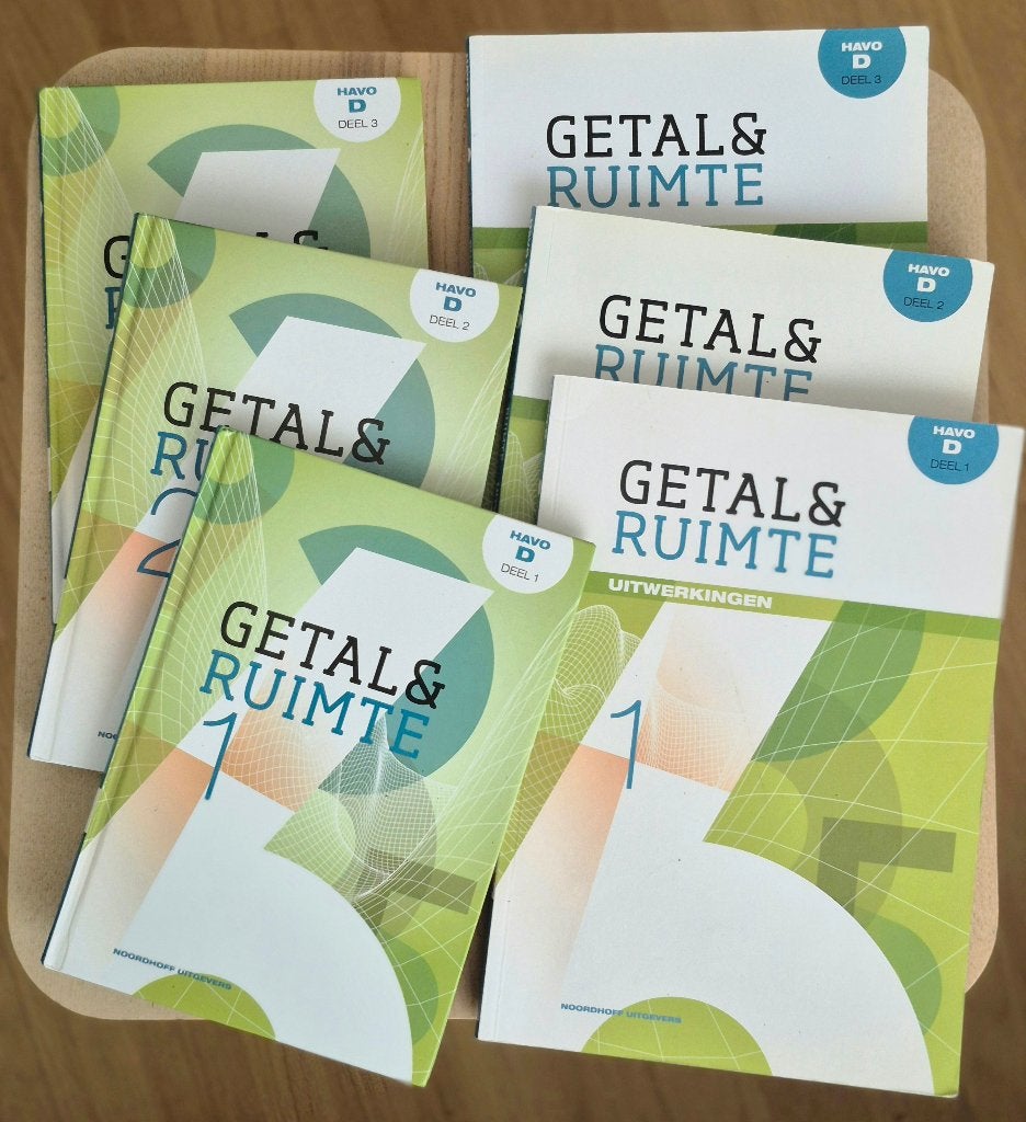 Getal & Ruimte, set Havo D (1+2+3 met uitwerkingen), Ophalen of Verzenden, Beta, Gelezen, Niet van toepassing