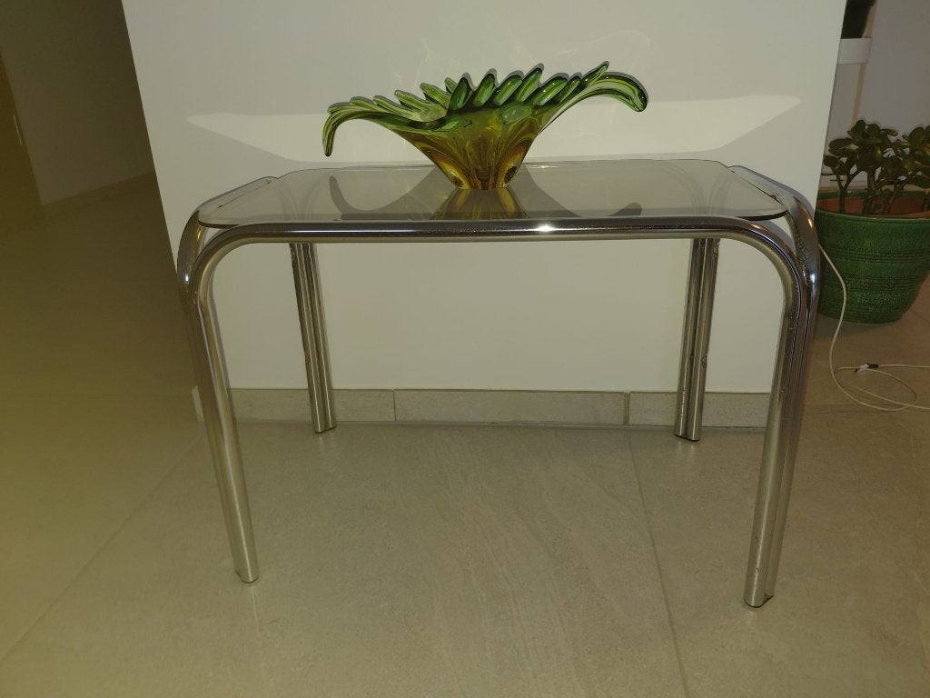 Vintage bijzet- plantentafel mid century italiaans design, Ophalen of Verzenden