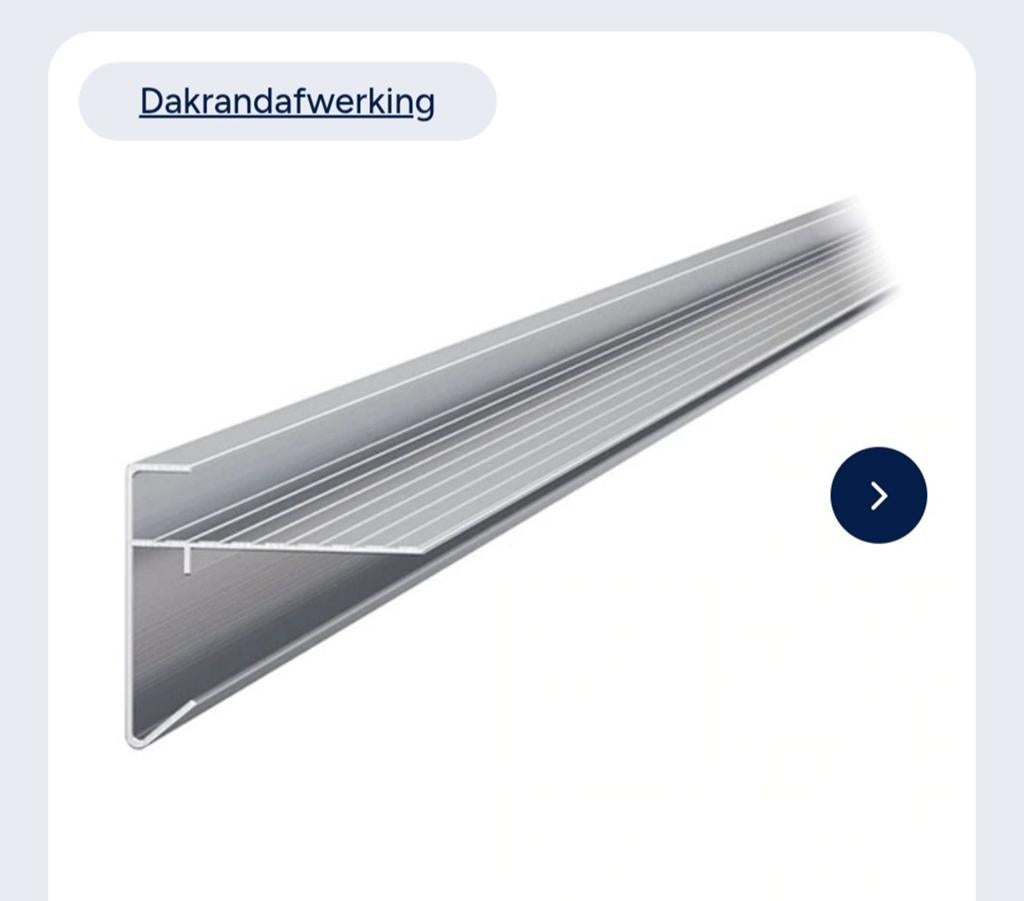 Standaard alu daktrim (250 x 6 x 4,5), Doe-het-zelf en Verbouw, Plinten en Afwerking, Overige materialen, Ophalen of Verzenden