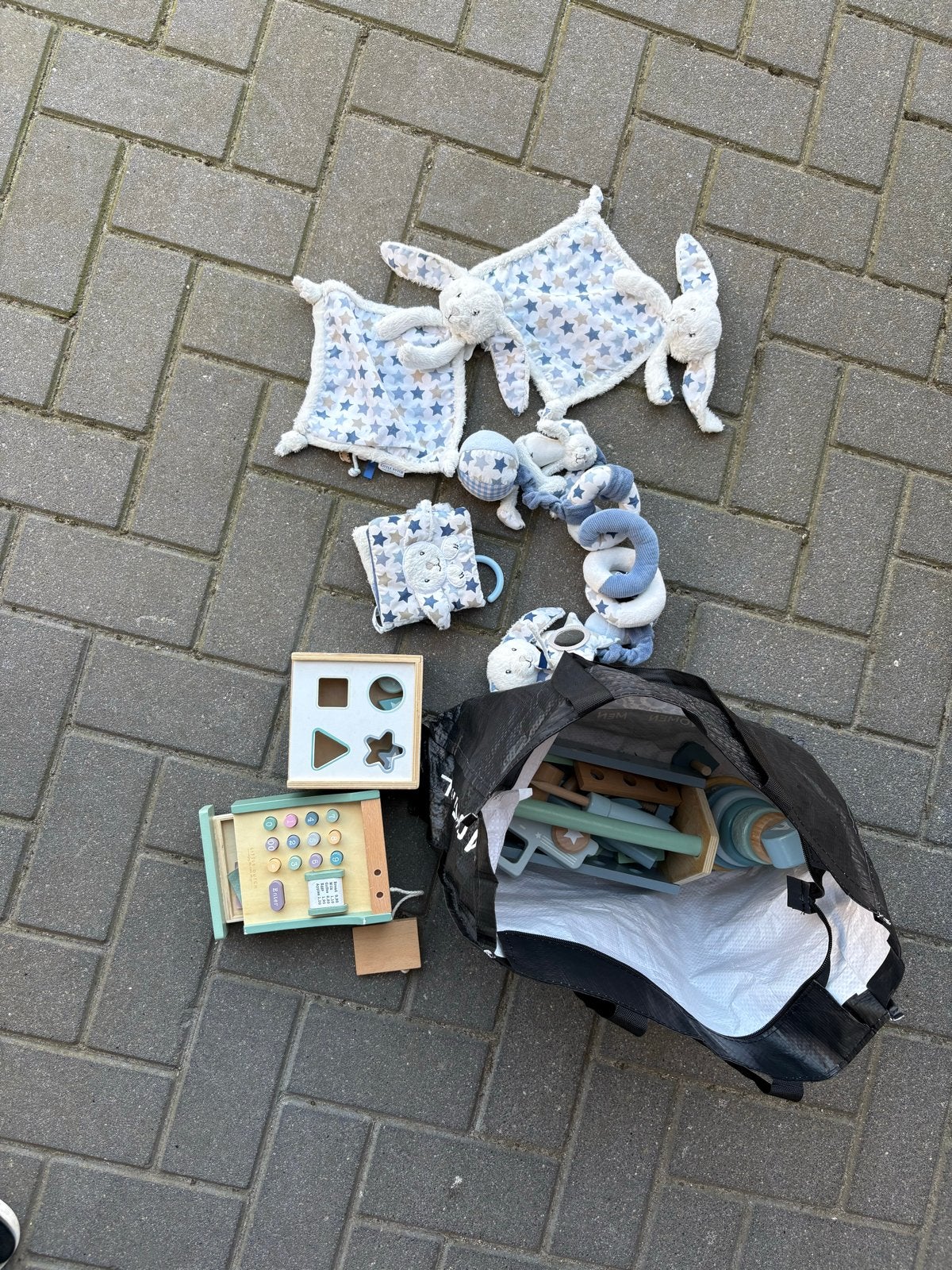 Baby speelgoed pakket: knuffels, rammelaars, vormenstoof, Ophalen, Gebruikt, Overige typen