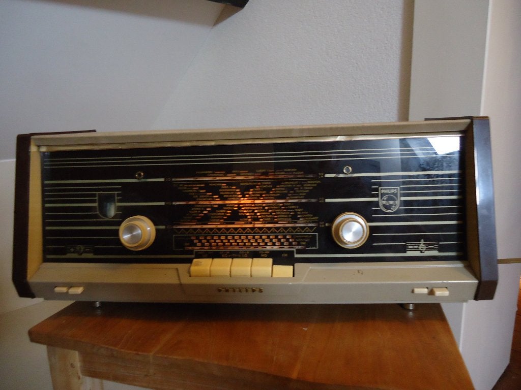 Mooie oude werkende Philips radio - Klassieker - Vintage, Ophalen of Verzenden, Gebruikt, Radio