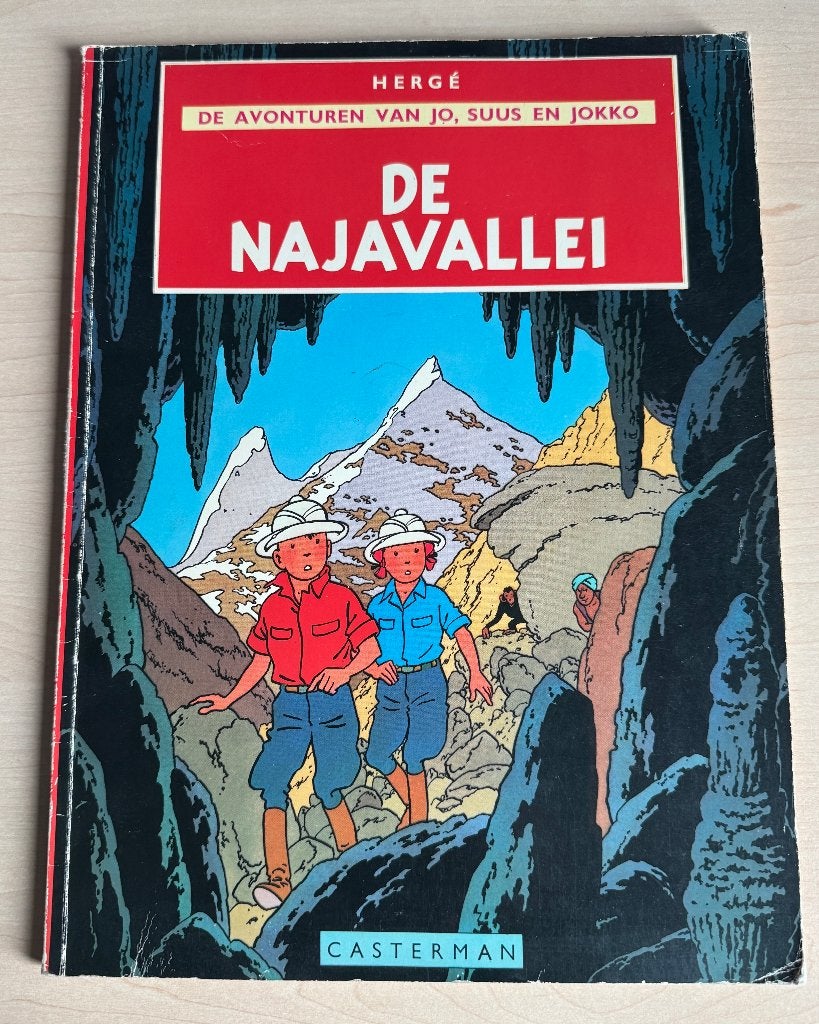 Herge Avonturen Jo, suus en Jokko De Najavallei 1957 kuifje, Boeken, Eén stripboek, Ophalen of Verzenden, Zo goed als nieuw, Hergé