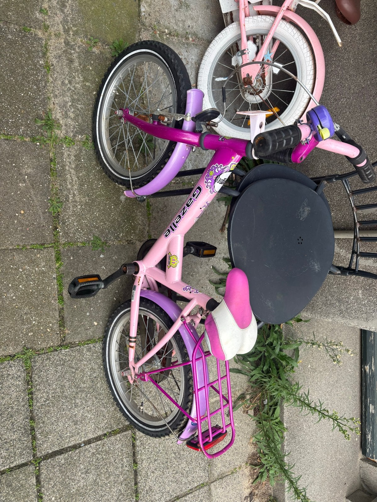 Foto 3 van Gazelle Kinderfiets 16 inch - Roze/Paars (4-6 jaar)