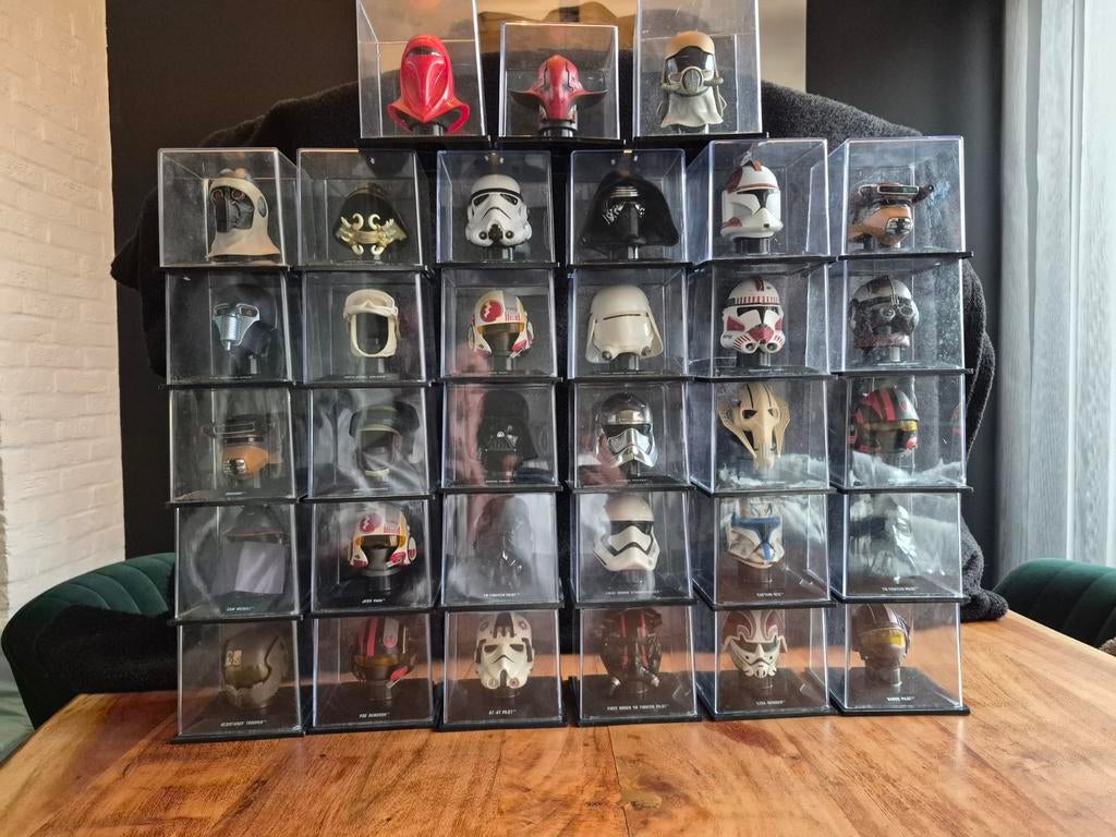 Star wars helmen 1:5 €9 per stuk 5 voor €37,50. 10 voor €60, Ophalen of Verzenden, Zo goed als nieuw, Actiefiguurtje