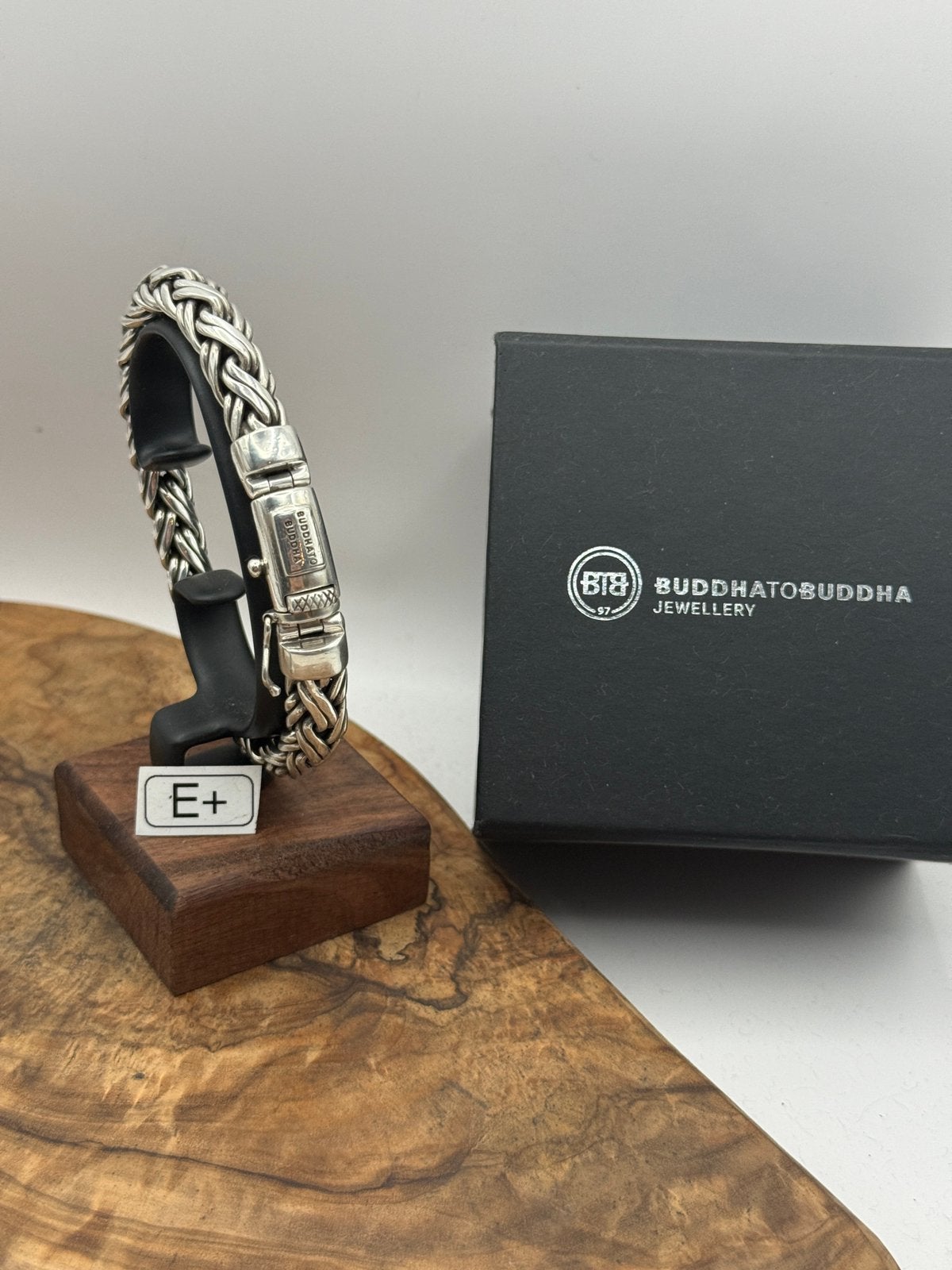 “KATJA” buddha to buddha 23cm• Maat: F “GEPOLIJST”, Ophalen of Verzenden, Zo goed als nieuw, Zilver, Zilver