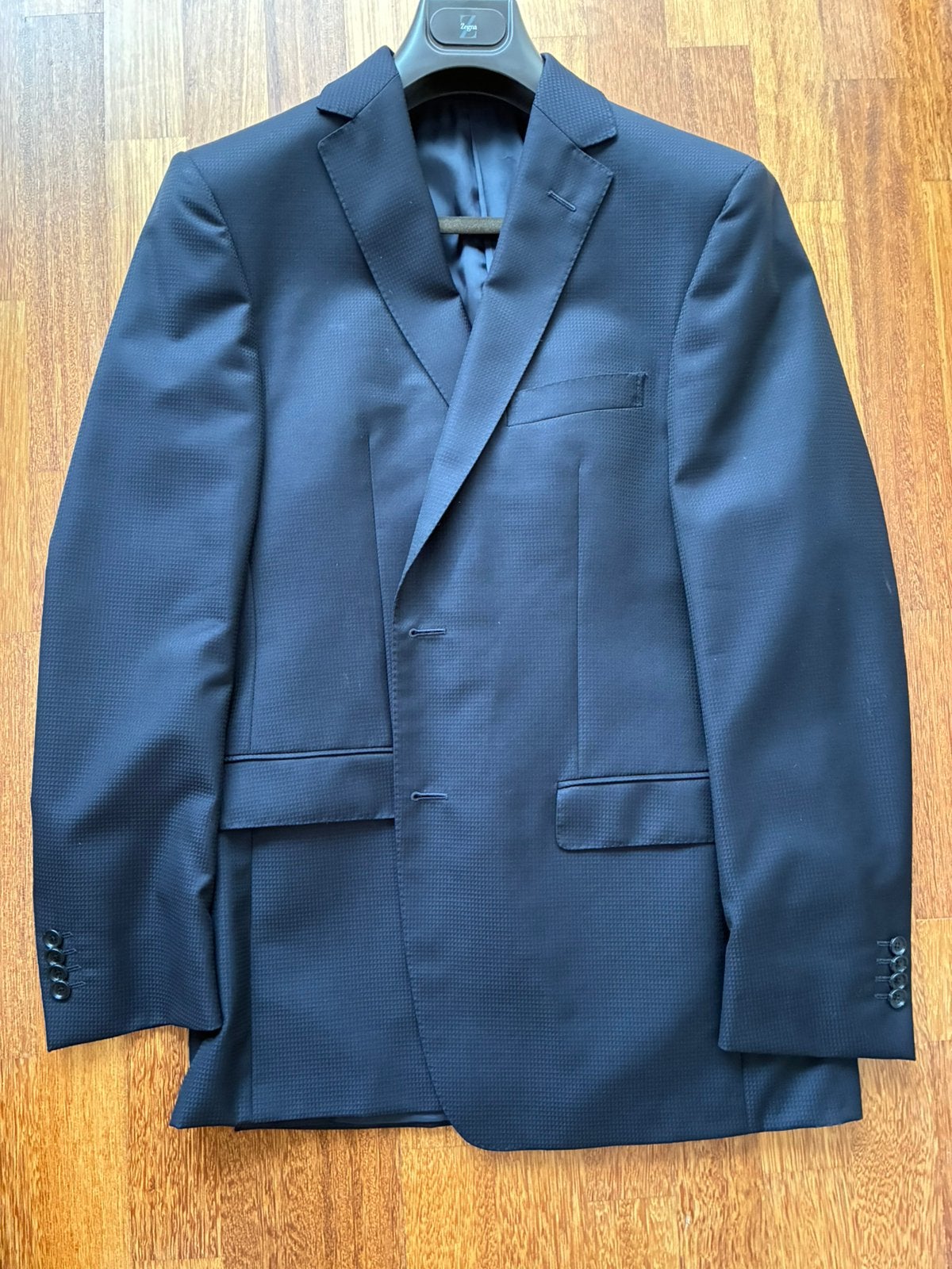 Z Zegna colbert donkerblauw mt 50, Ophalen of Verzenden, Zo goed als nieuw, Maat 48/50 (M), Blauw