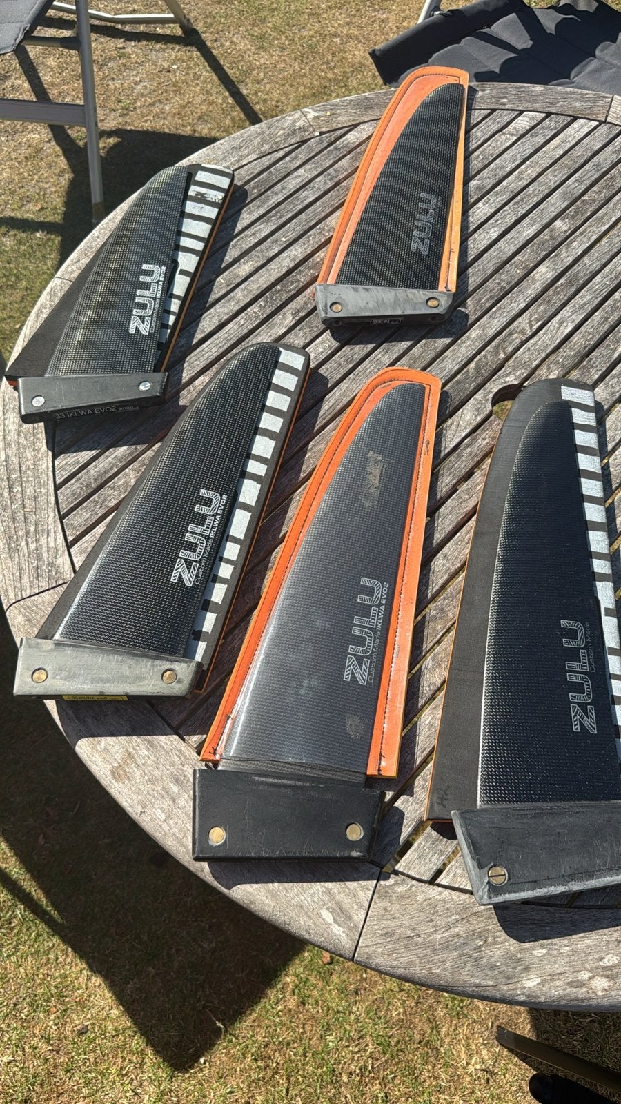 Zulu Carbon Vinnen, Watersport en Boten, Windsurfen, Ophalen of Verzenden, Gebruikt, Overige typen