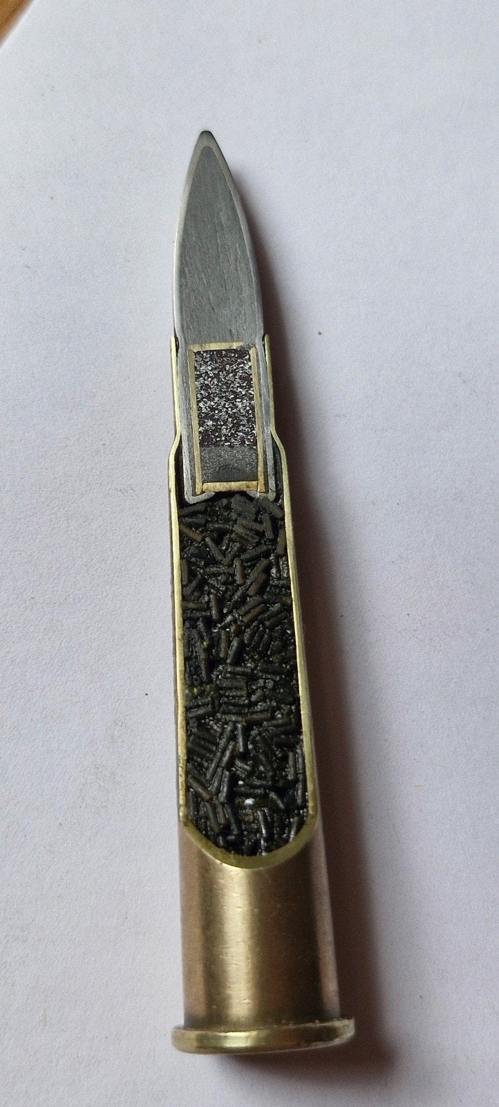 .303 FN 50 Doorsnede lichtspoor, Verzamelen, Militaria | Tweede Wereldoorlog, Verzenden, Nederland, Hulzen of Bodemvondsten
