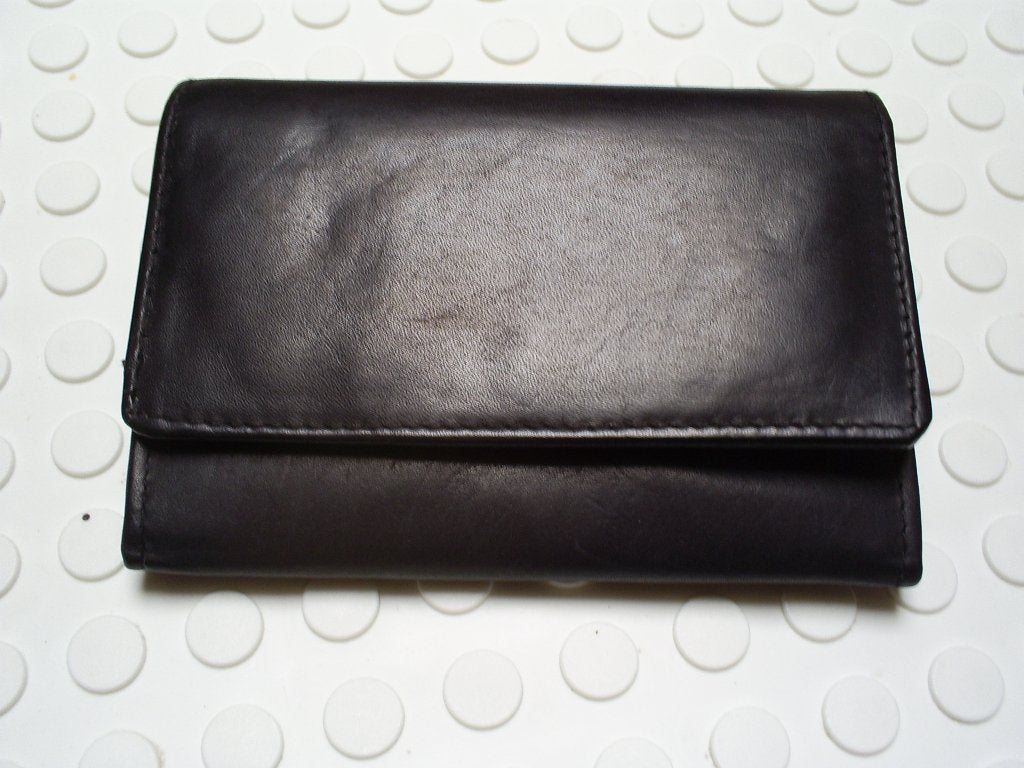 Beurs  / Portemonnee van leer, Sieraden, Tassen en Uiterlijk, Portemonnees, Ophalen of Verzenden, Zo goed als nieuw, Zwart, Leer