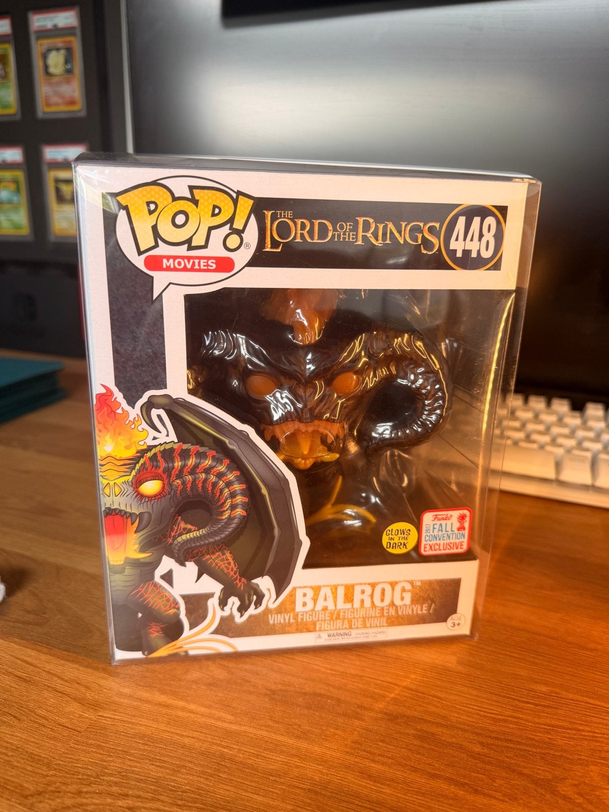 Funko Pop! Balrog 448 GITD - 2017 Fall Convention Exclusief, Ophalen of Verzenden, Zo goed als nieuw