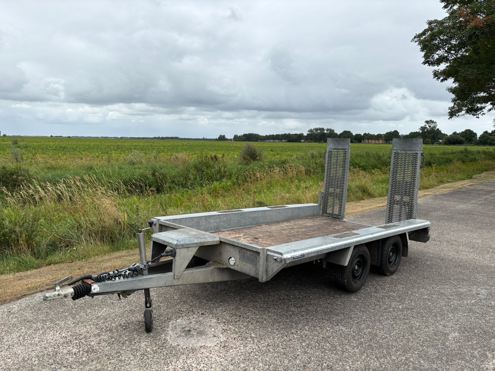 Hapert indigo machinetransporter 3500kg aanhanger, Auto diversen, Ophalen, Zo goed als nieuw