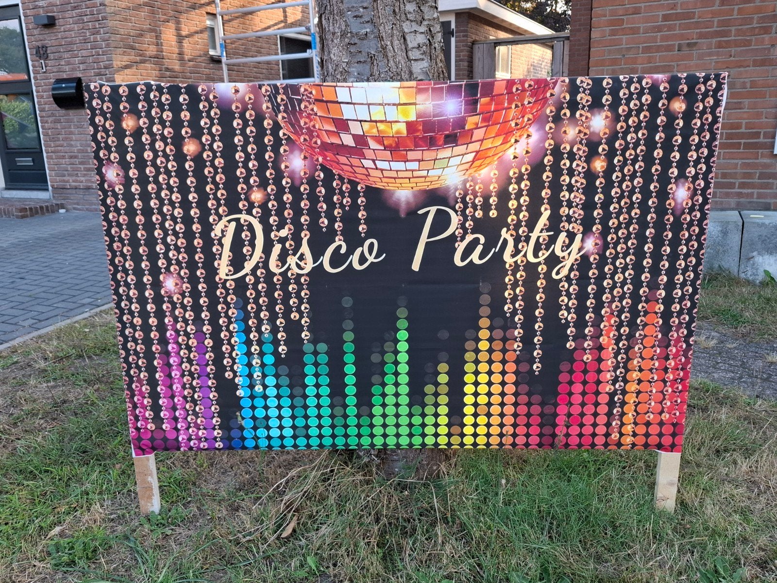 wanddoek Disco, Hobby en Vrije tijd, Ophalen, Gebruikt, Versiering, Overige