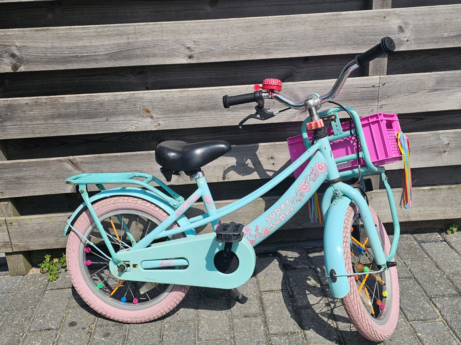 fiets 16 inch meisjesfiets, Ophalen, Gebruikt, 16 tot 20 inch