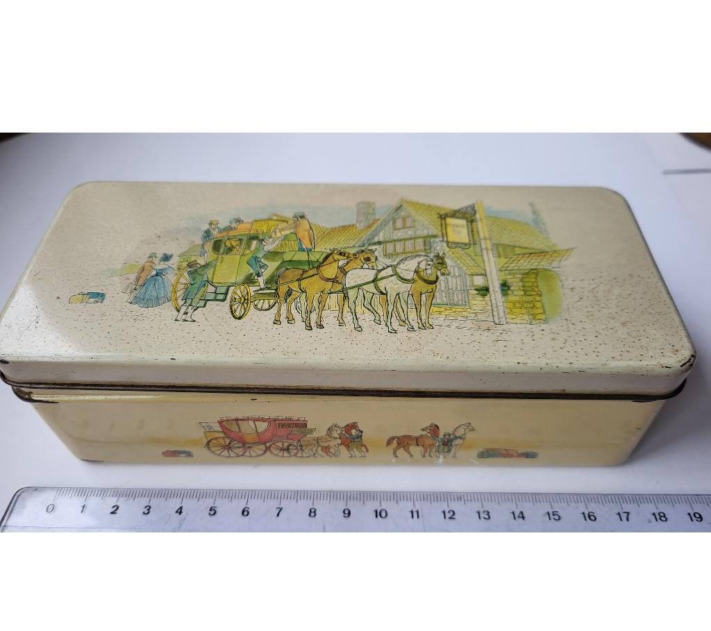 Vintage Thee Blik van Pickwick., Ophalen of Verzenden, Gebruikt, Thee