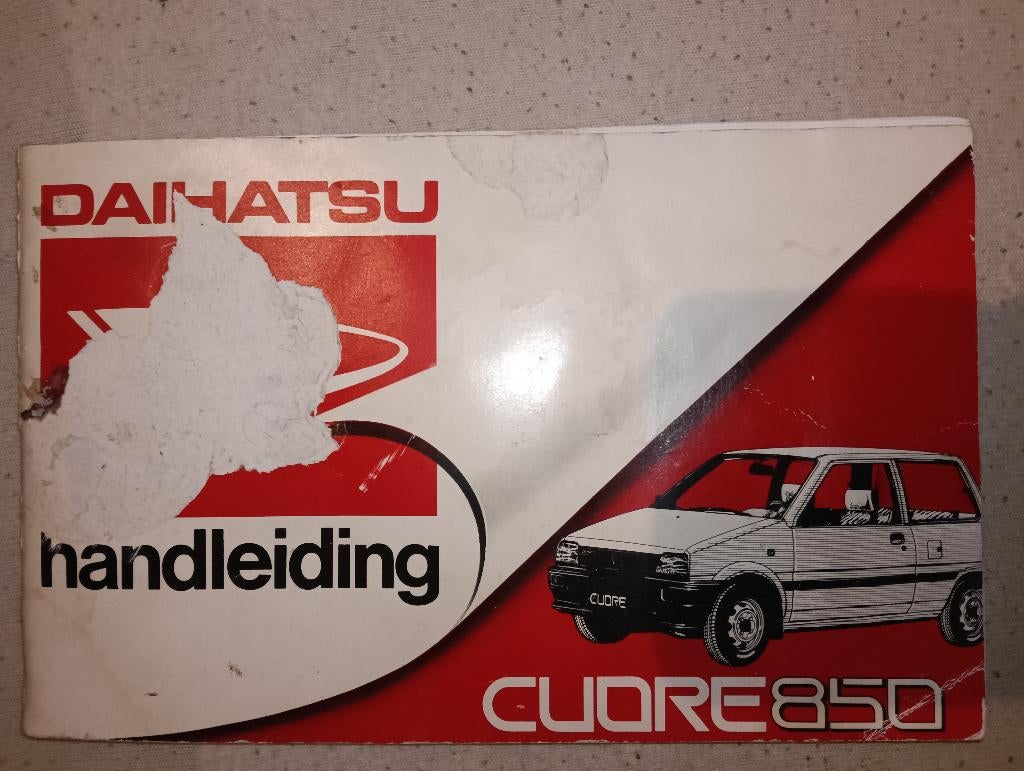 Instructieboekje Daihatsu Cuore 850, Auto diversen, Handleidingen en Instructieboekjes, Ophalen