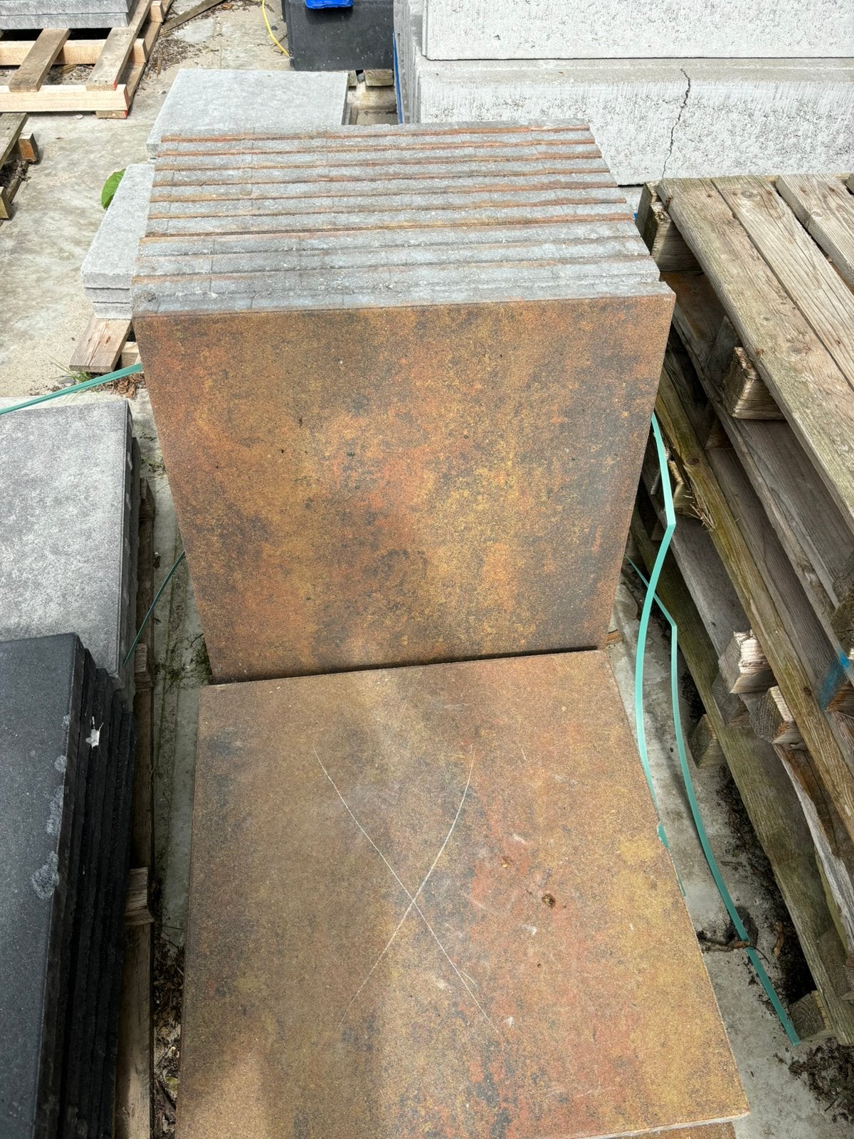 60x60 tegel beton, Tuin en Terras, Ophalen, Zo goed als nieuw, Overige materialen