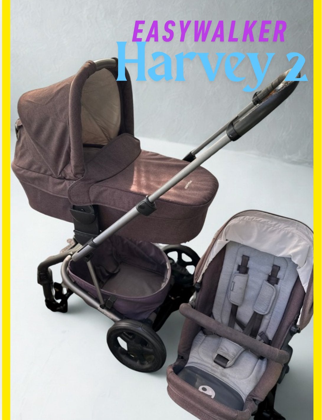 Complete Easywalker Harvey 2. Alleen ophalen!, Kinderen en Baby's, Kinderwagens en Combinaties, Ophalen, Gebruikt, Kinderwagen