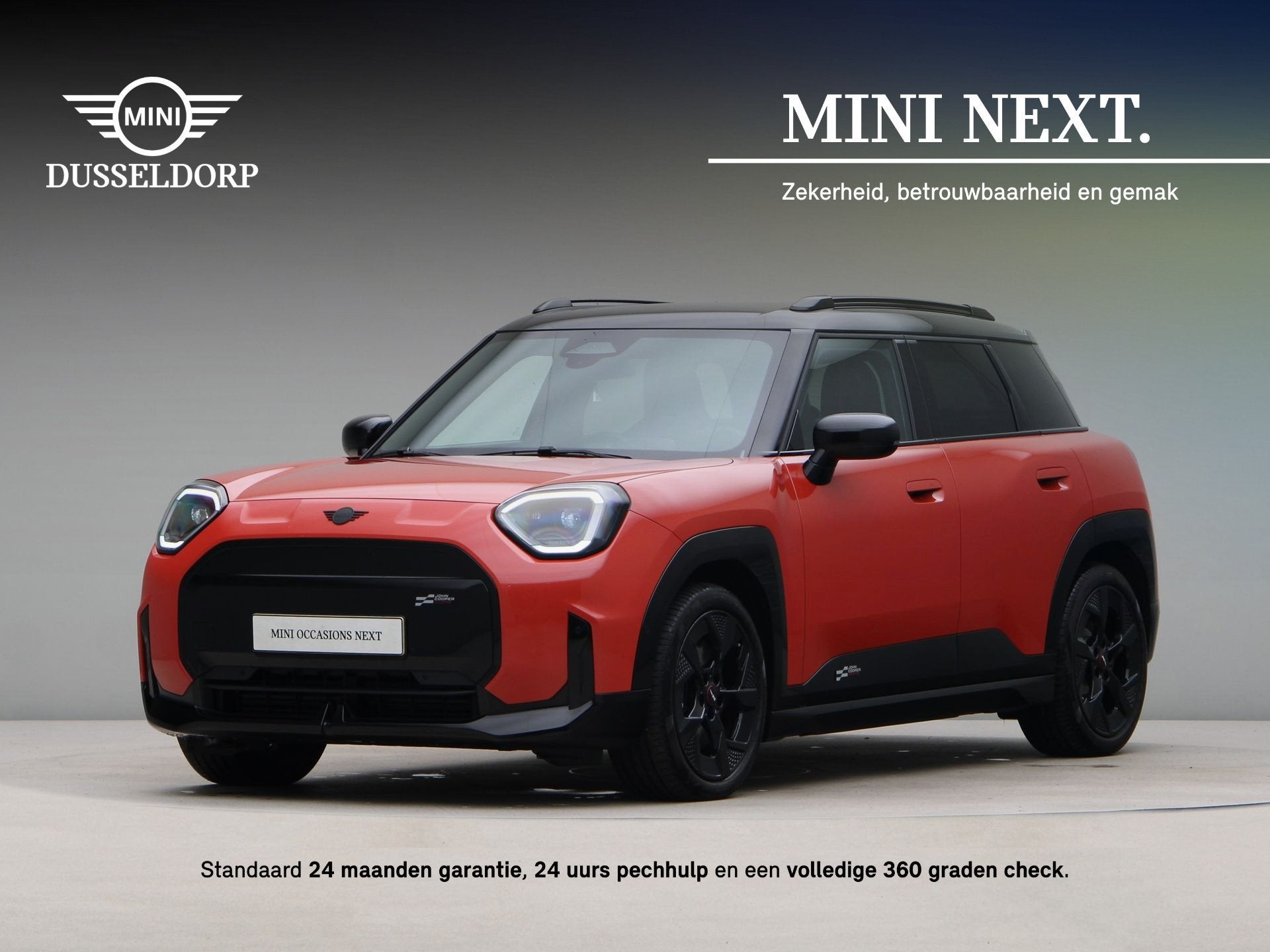 MINI Aceman SE John Cooper Works Pakket M Accu conditie 98%, Auto's, Gebruikt, Met garantie (alle), 295 min, Automatische klimaatregeling