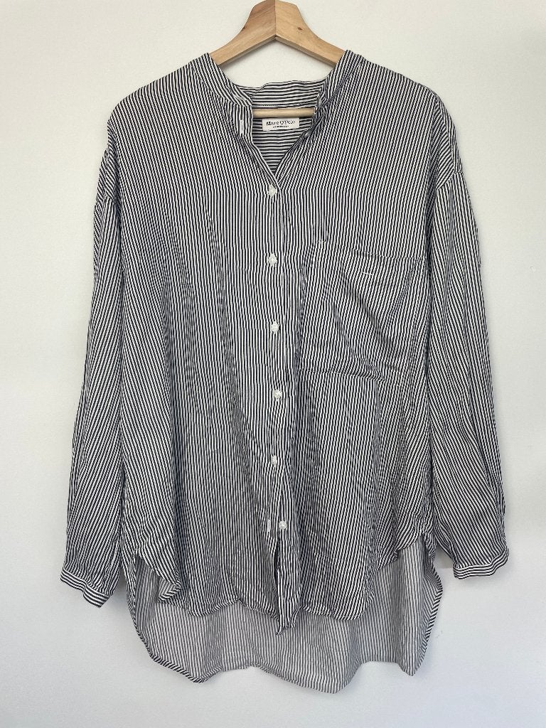 Marc O’ Polo gestreepte oversized blouse maat 40 grijs, Kleding | Dames, Ophalen of Verzenden, Zo goed als nieuw, Hofgartenstraße 1, D83071 Stephanskirchen, Duitsland