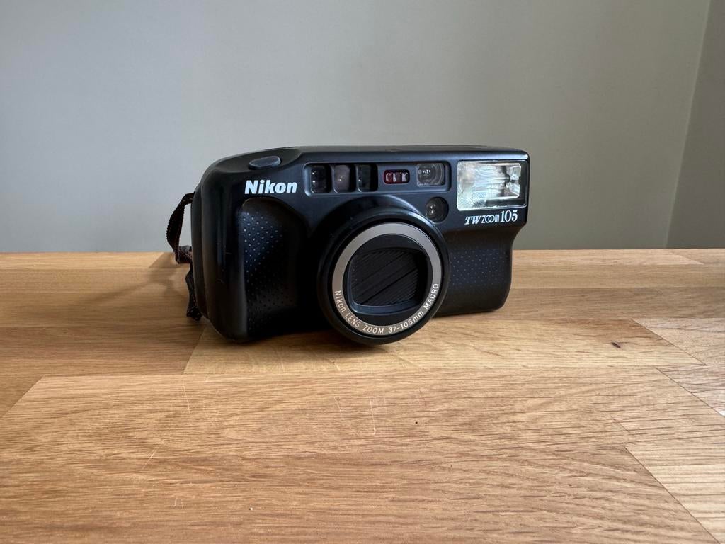 Nikon TW Zoom 105 analoge camera, Verzenden, Gebruikt, Compact, Nikon