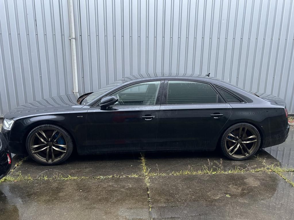 Audi A8 6.3 W12 quattro Lang Pro Line+ | VERSNELLINGSBAK DEF, Auto's, Automaat, Gebruikt, 12 cilinders, Zwart