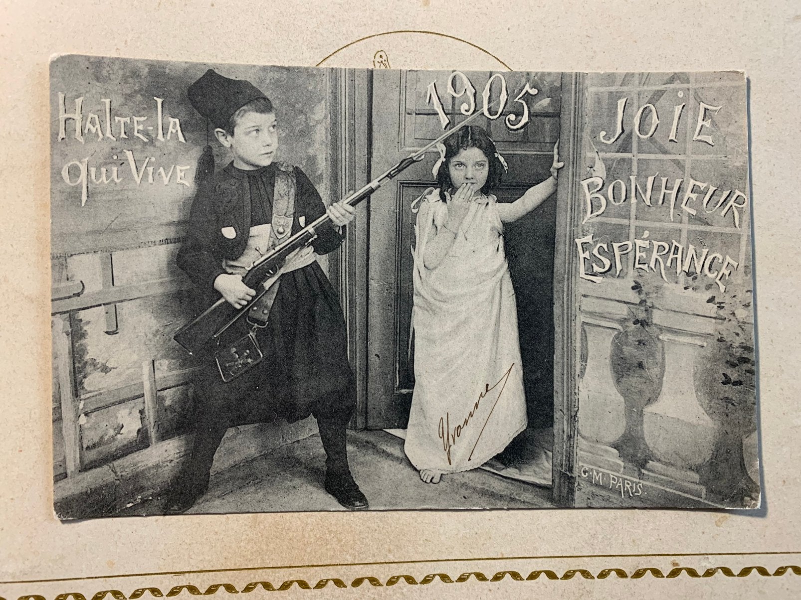 1905 Jaartal - Nieuwjaar - Halte la Qui vive (VC), Ophalen of Verzenden, Voor 1920, Gelopen, Feest(dag)