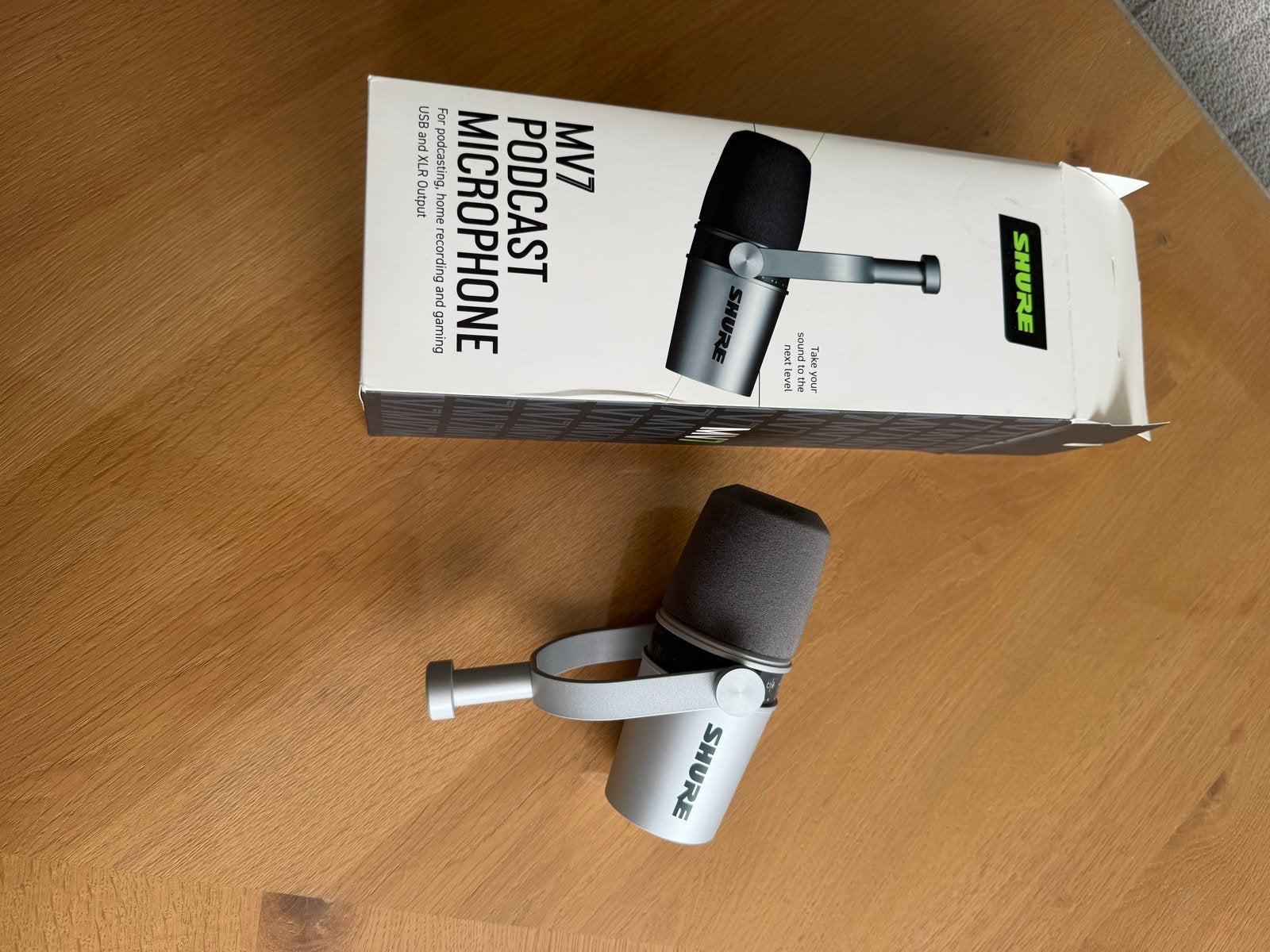 Shure MV7 Studio Microfoon - Podcast & Gaming, Ophalen of Verzenden, Zo goed als nieuw, Studiomicrofoon