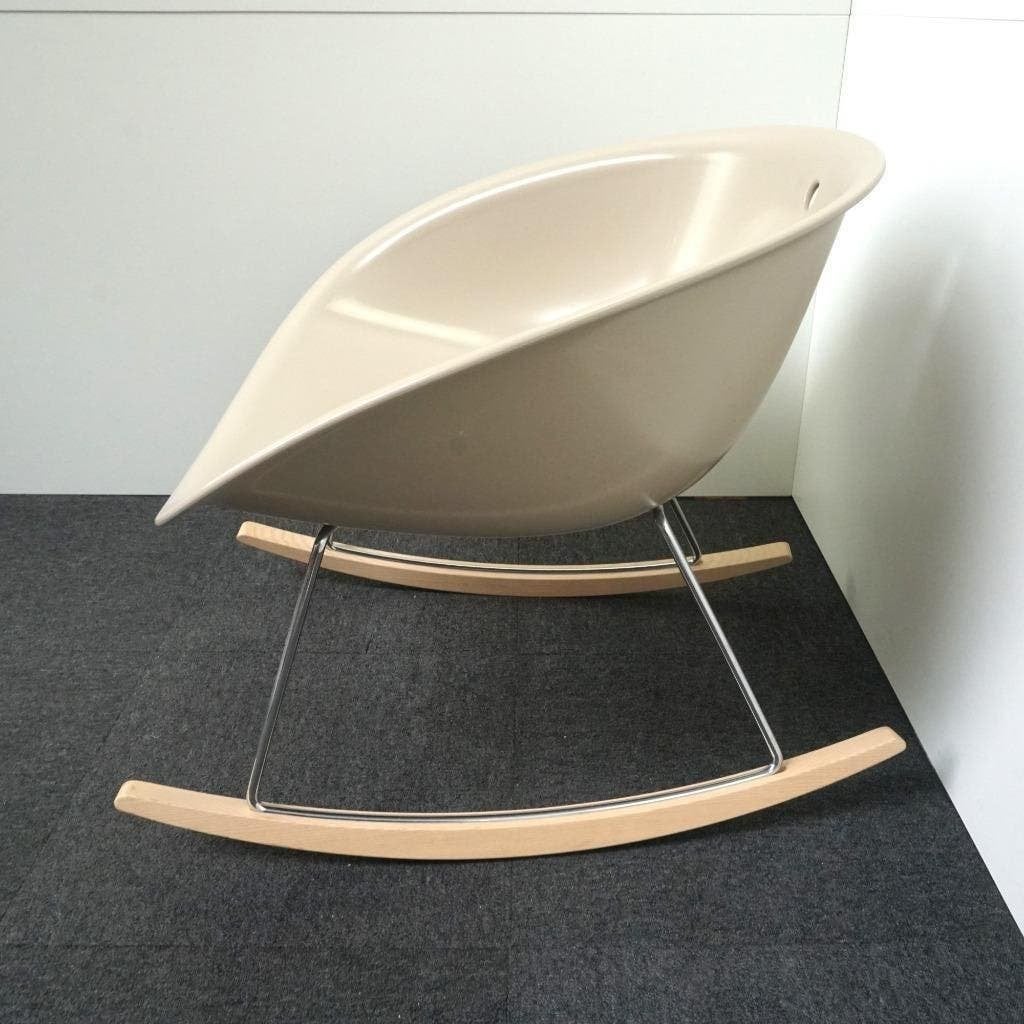 Pedrali Gliss Swing 350 Design Schommelstoel | Beige, Huis en Inrichting, Kunststof, Gebruikt, -, -