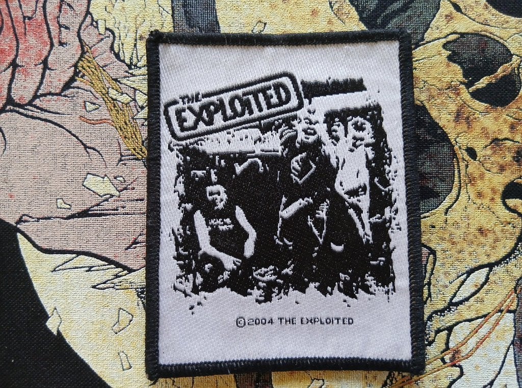The Exploited vintage 2004  band pose patch e110   punk, Ophalen of Verzenden, Nieuw, Kleding