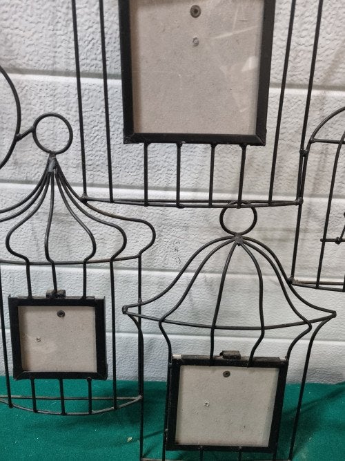 Fotolijst vogelhuisjes metaal voor drie foto’s, Ophalen of Verzenden, 'T Olde Gre-j, Info@toldegrej.nl, Endepoelstraat 20f Didam