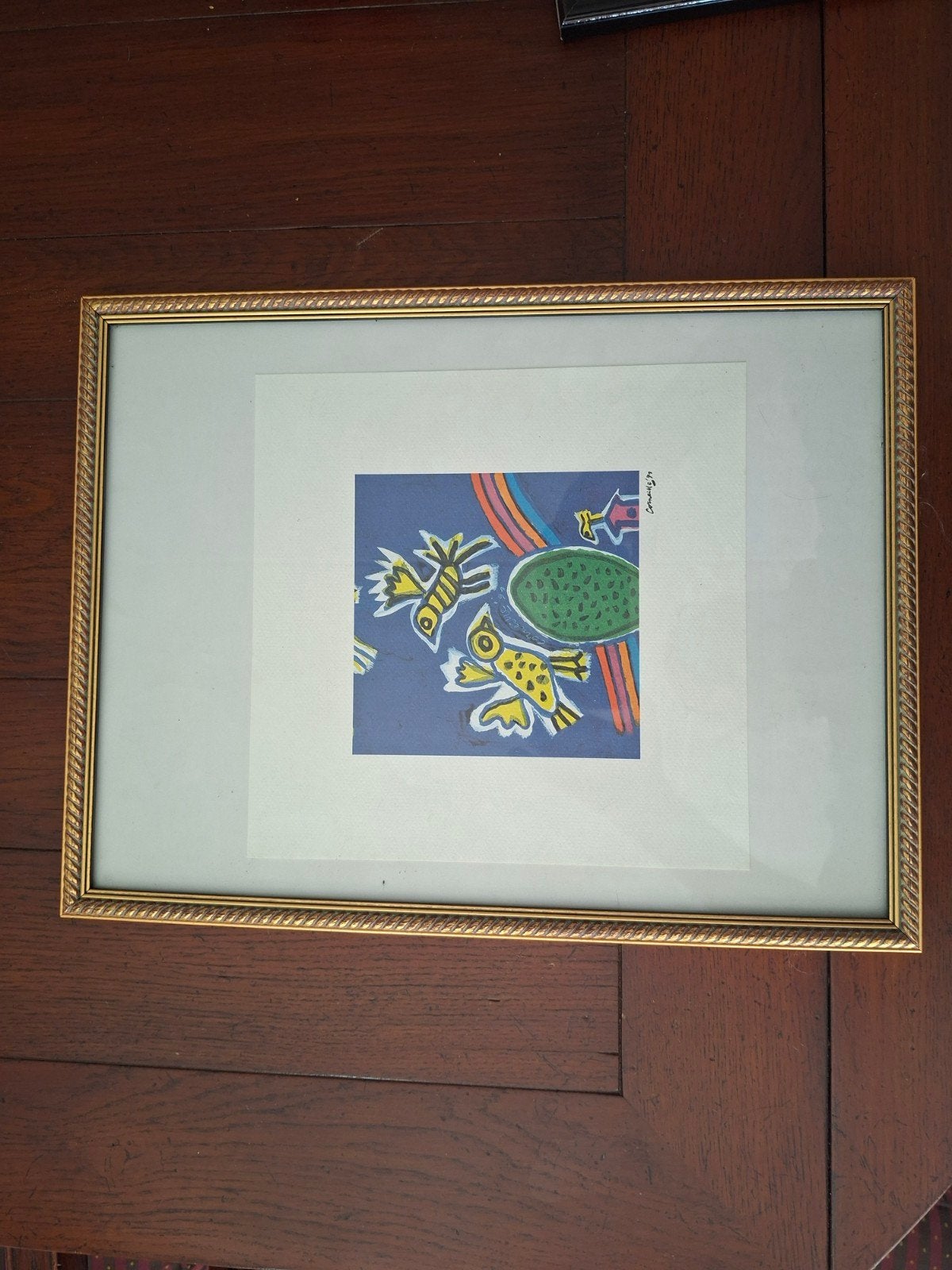 Corneille - Kleurrijke Zeefdruk met Abstracte Vogels, Ophalen of Verzenden