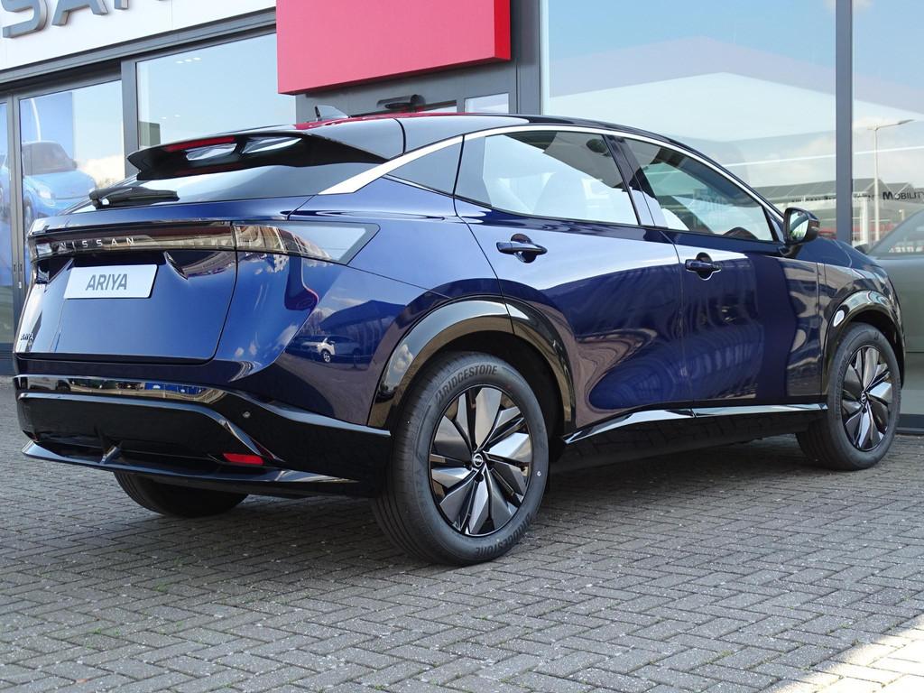 Nissan Ariya Limited Edition 91 kWh ACHTERUITRIJCAMERA | KEY, Auto's, Nissan, Stof, Huisgarantie, Met garantie (alle), Blauw