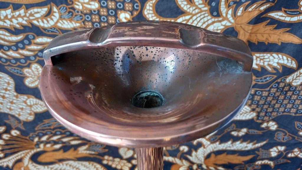 Mooie originele oude staande asbak uit Engeland 50,5 cm., Ophalen of Verzenden