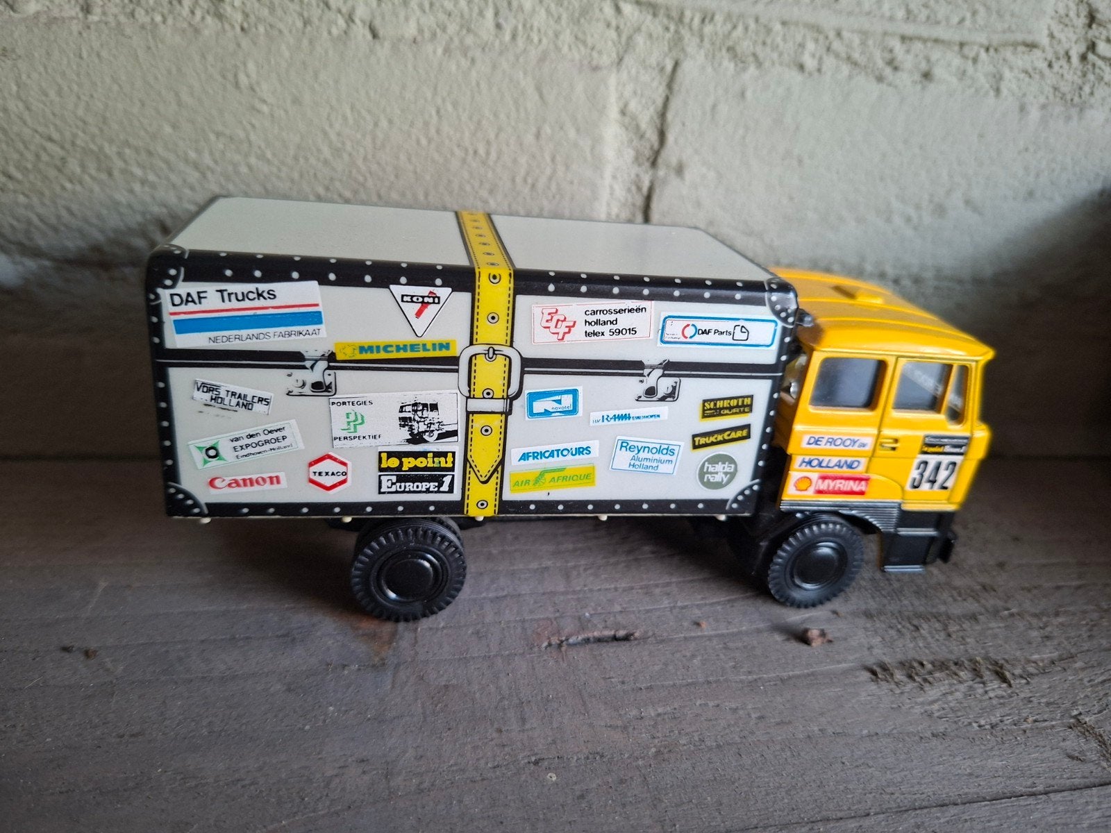 DAF Trucks Rally Vrachtwagen Model - Dakar Rally, Ophalen of Verzenden, Zo goed als nieuw