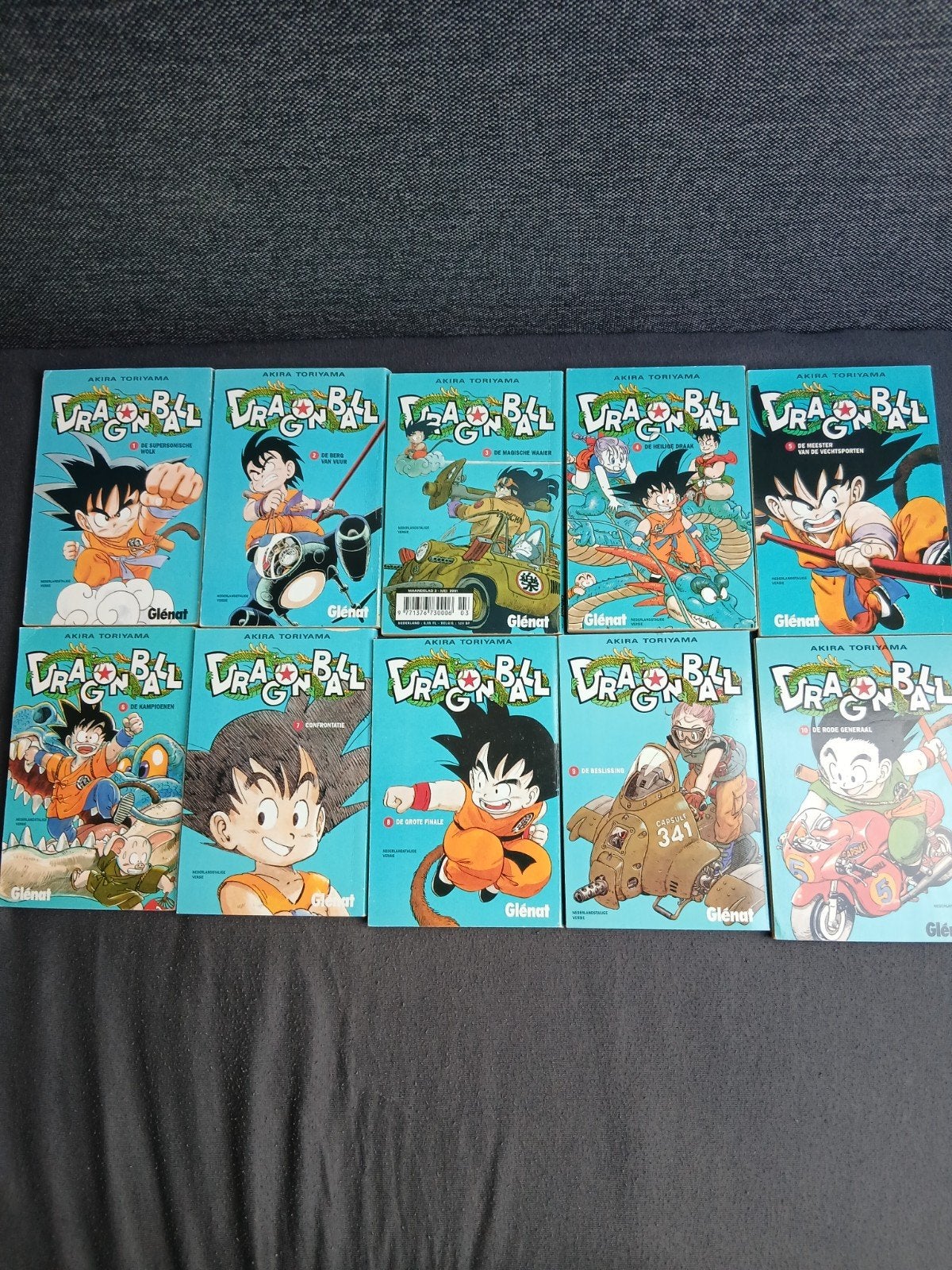 Vintage nederlandse dragon Ball Manga Collectie 1 tm 10, Meerdere stripboeken, Ophalen of Verzenden, Gelezen, Akira Toriyama