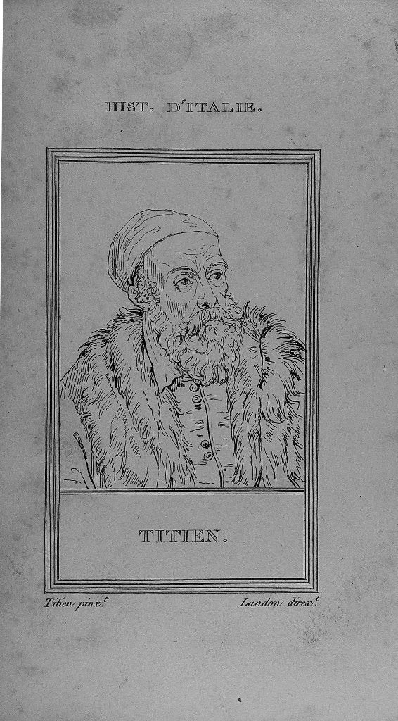 3 oude gravures van Titiaan, Dante en Milton, Gebruikt, Ophalen of Verzenden, Voor 1940, Prent