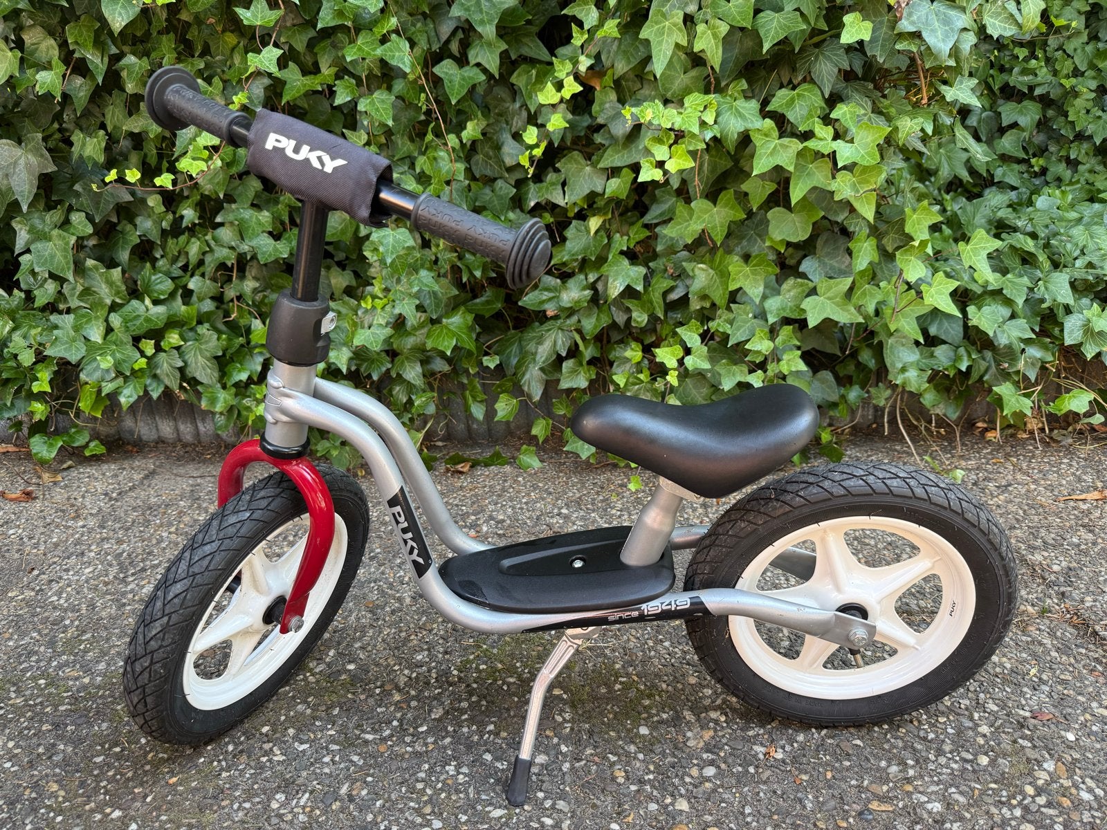 Puky Loopfiets LR M - Zilver/Rood - Zo goed als nieuw, Ophalen, Zo goed als nieuw, Loopfiets