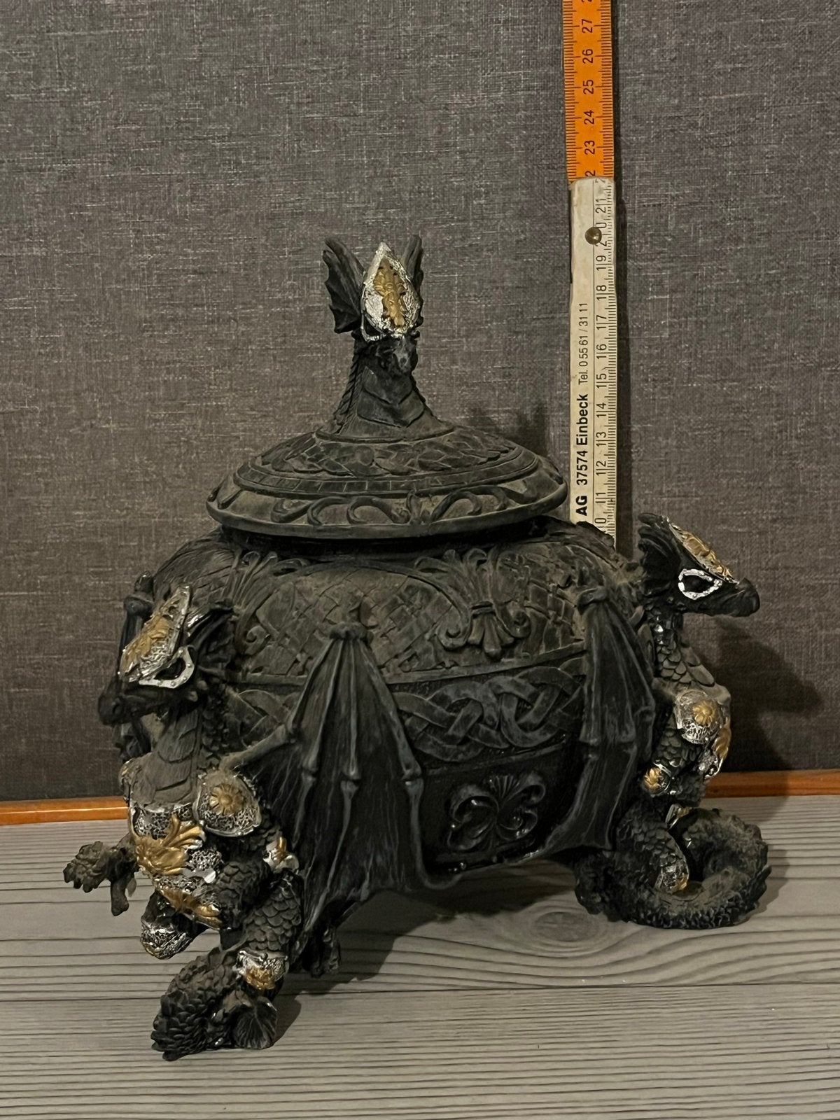 Decoratieve Draken Pot met Deksel - Fantasy Stijl, Ophalen, Gebruikt, Fantasy