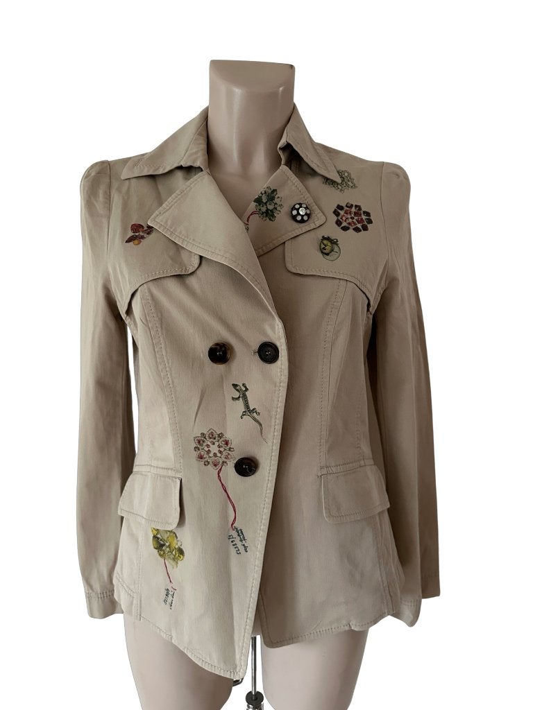 Marc Cain vest S, Maat 38/40 (M), Beige, Ophalen of Verzenden, Zo goed als nieuw