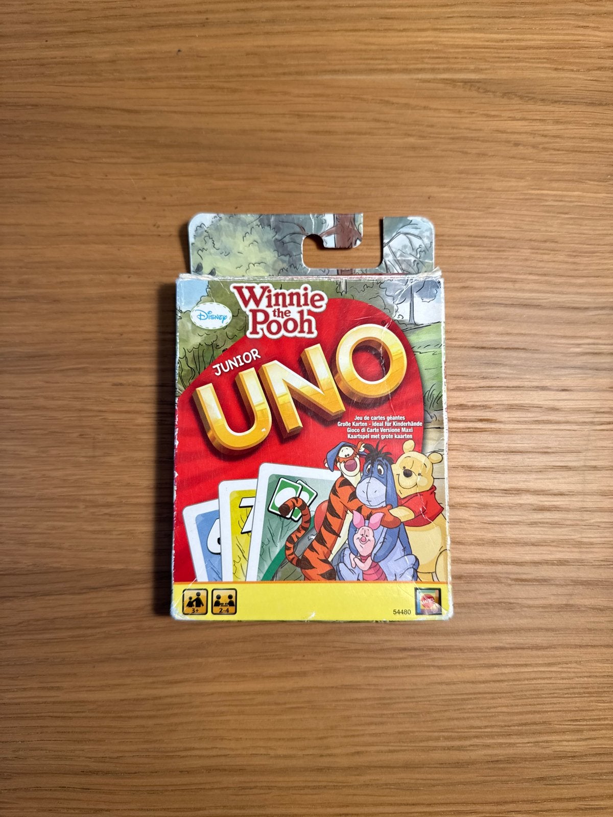 Disney Winnie the Pooh Junior UNO Kaartspel, Hobby en Vrije tijd, Een of twee spelers, Ophalen, Gebruikt