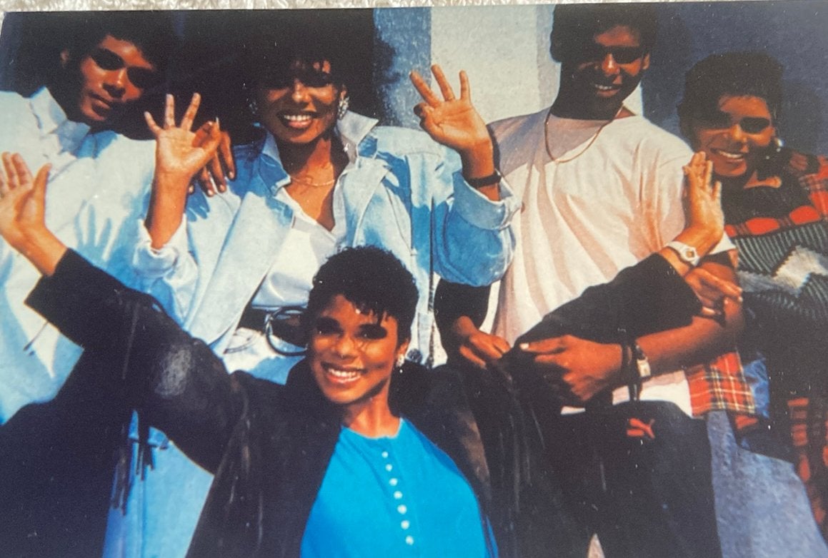Janet Jackson, 1984 tijdens opname FAME 1984, Ophalen of Verzenden, Nieuw, Foto of Kaart