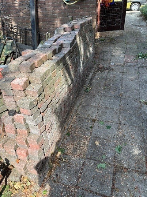 betonklinkertjes GRATIS, Tuin en Terras, Ophalen, Gebruikt, Beton, Klinkers