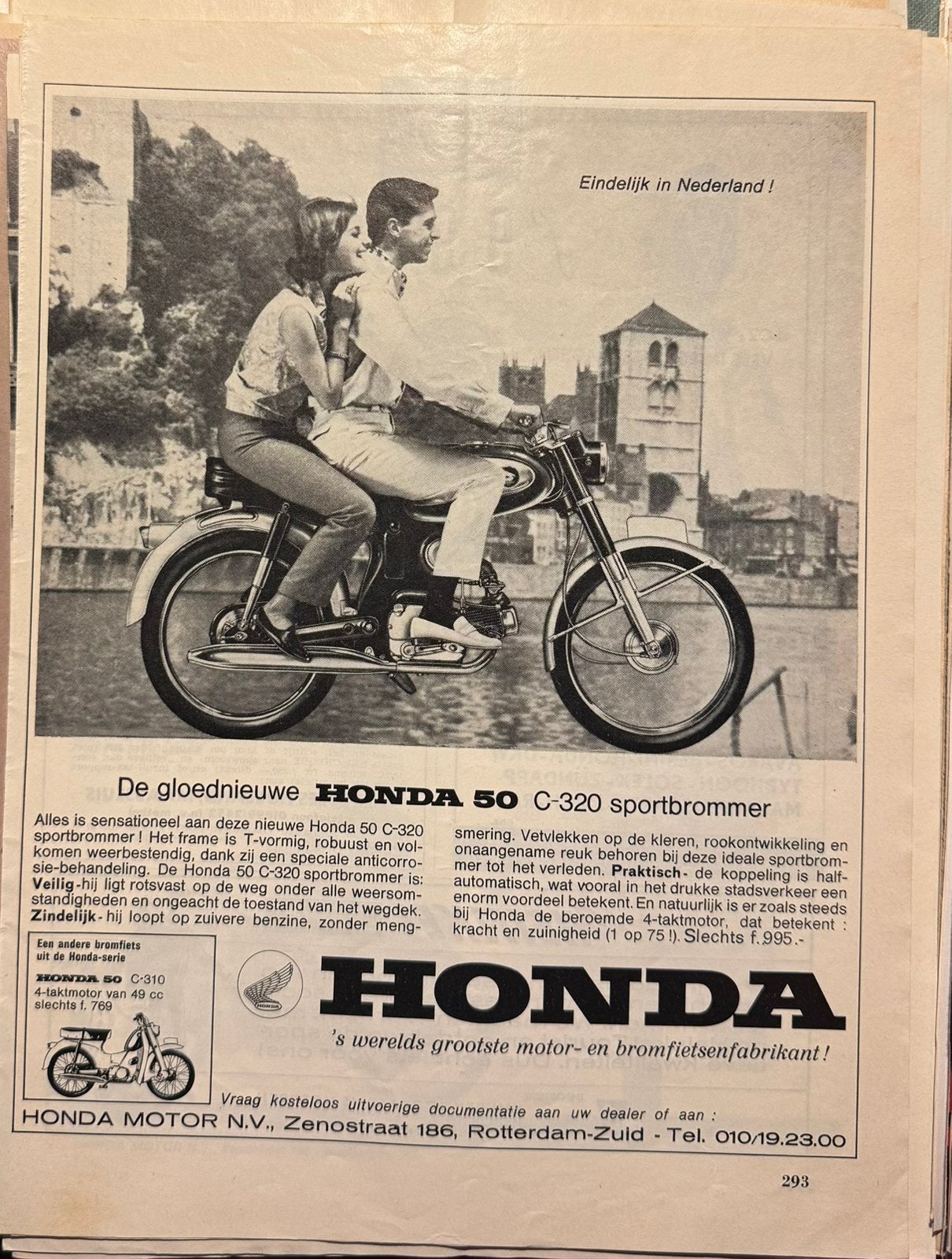 Advertentie Honda C320, Verzenden, Zo goed als nieuw, Motoren