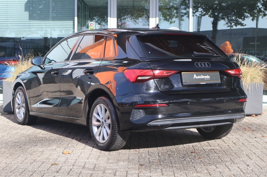 AUDI A3 Sportback 30 TFSI 110pk Pro Line | Cruise | Climate, Dealer onderhouden, 1195 kg, Gebruikt, Zwart