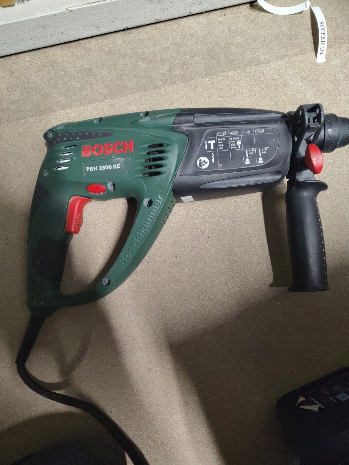 Bosch PBH 2800 RE Boorhamer - Zo goed als nieuw, 600 watt of meer, Boor- en/of Breekhamer, Ophalen of Verzenden, Zo goed als nieuw