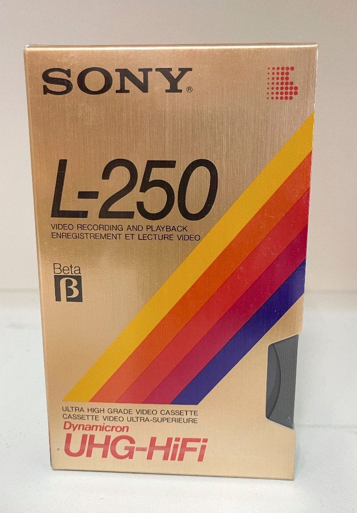 SONY L-250 Dynamicron Betamax video cassette Tape, N, N, Overige typen, Nieuw