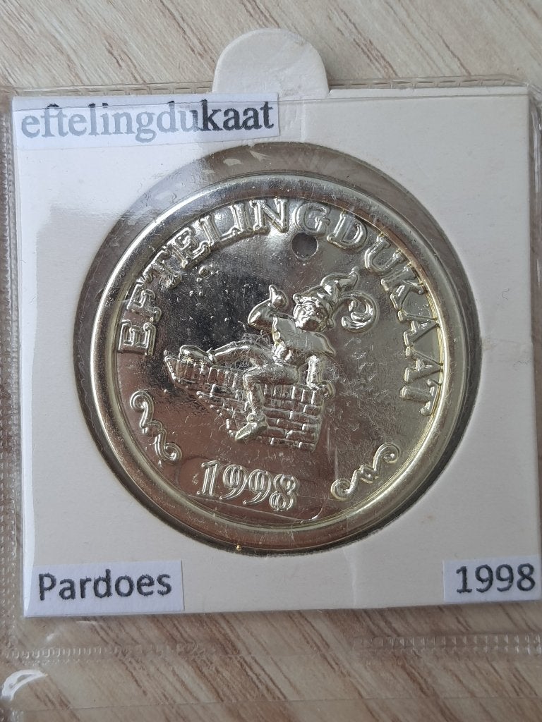 Efteling dukaat ezeltje strekje 1998, Verzamelen, Ophalen of Verzenden, Zo goed als nieuw, Overige typen