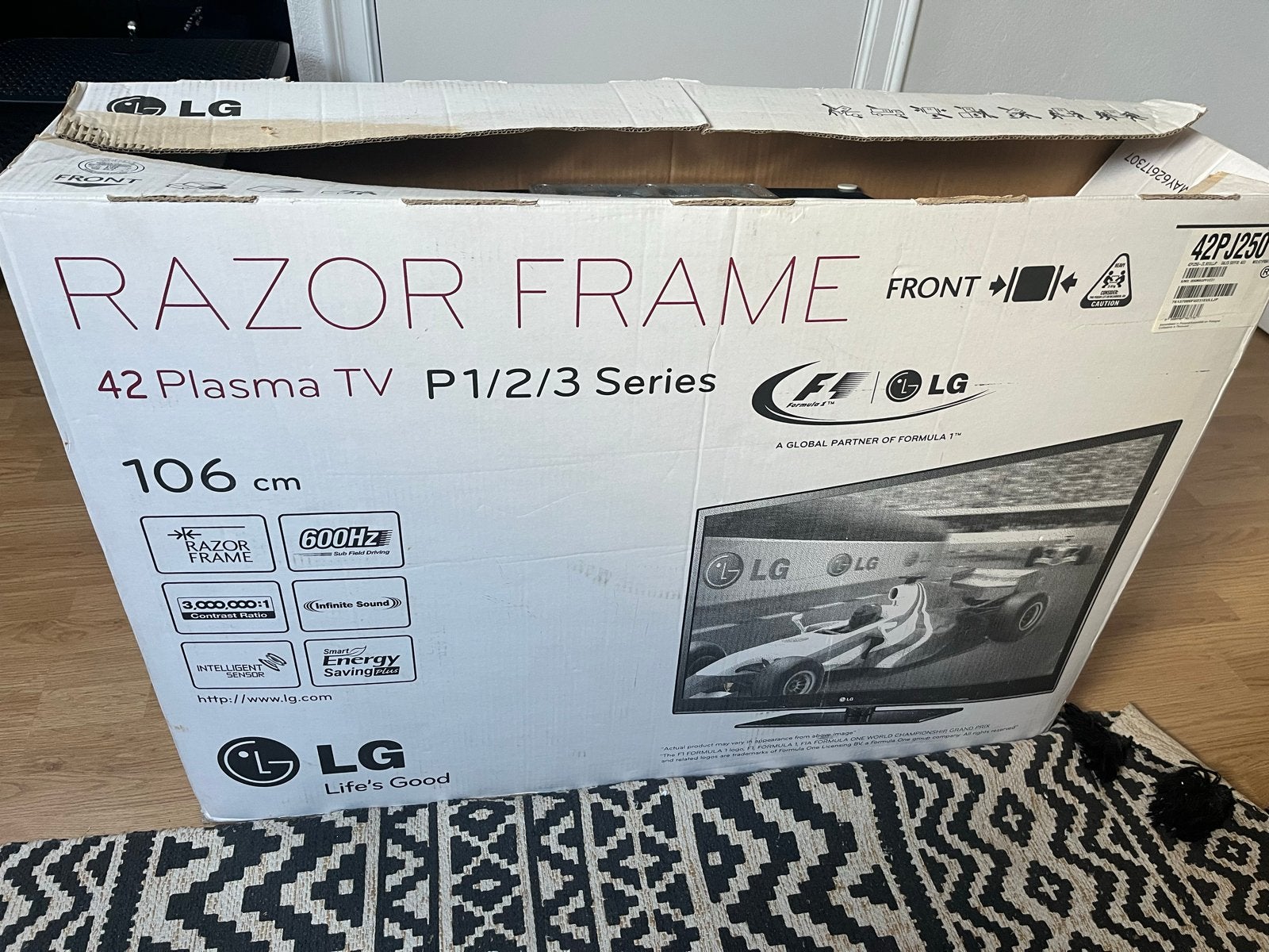 LG 42 inch (106 cm) Plasma TV P1/2/3 Series, Audio, Tv en Foto, Televisies, Ophalen, Gebruikt, 50 Hz, 100 cm of meer