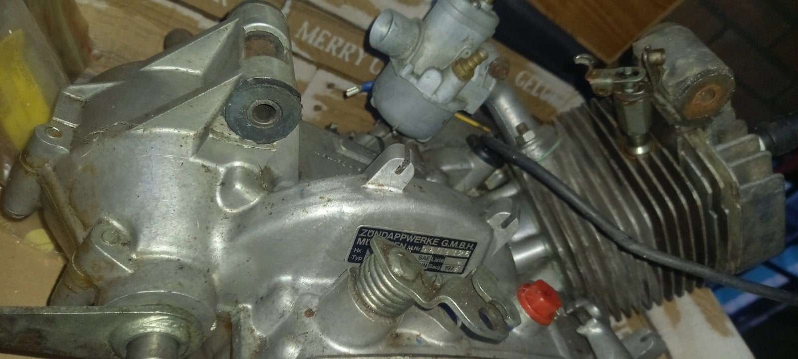 Zundapp ZD 30 Motorblok met Carburateur, Fietsen en Brommers, Brommeronderdelen | Zundapp, Ophalen of Verzenden, Gebruikt, Blok